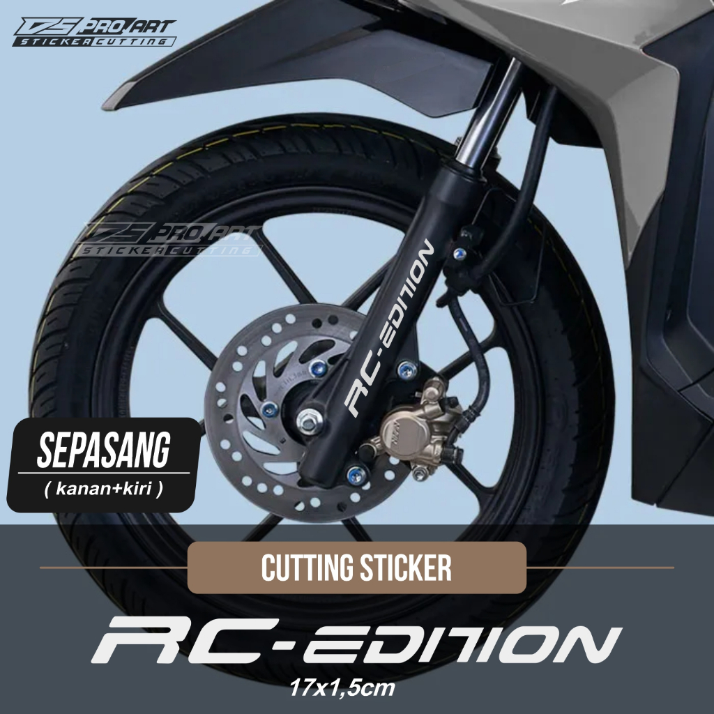 tiker RC Edition Shock Bottom / Sticker Shock Depan RC Edition / Stiker RC Edition Vietnam / Sticker