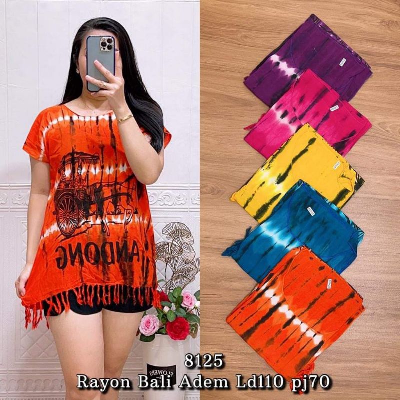 atasan bali andong / atasan wanita rayon / atasan tiedie rayon