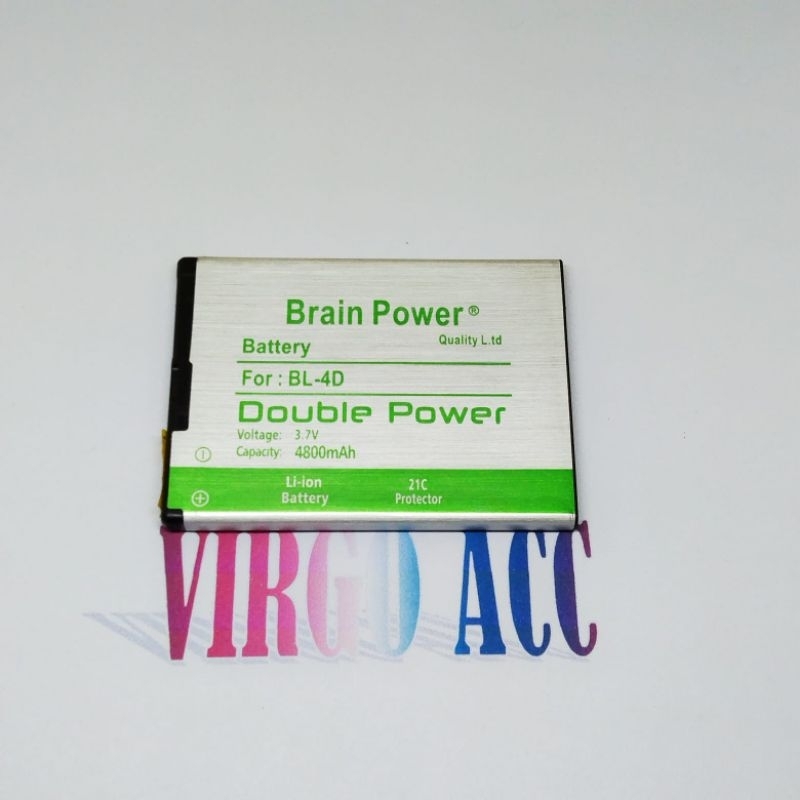 Baterai Batre Battery Nokia E5 E7 N8 N950 N97 Mini BL-4D Double Power Battery Hp