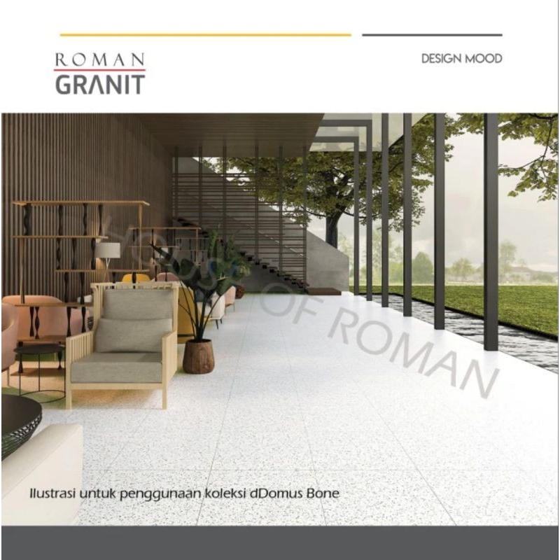 Roman Granit dDomus bone 60x60 / lantai terazo / keramik terazo / terazzo murah / terazzo / teraso /