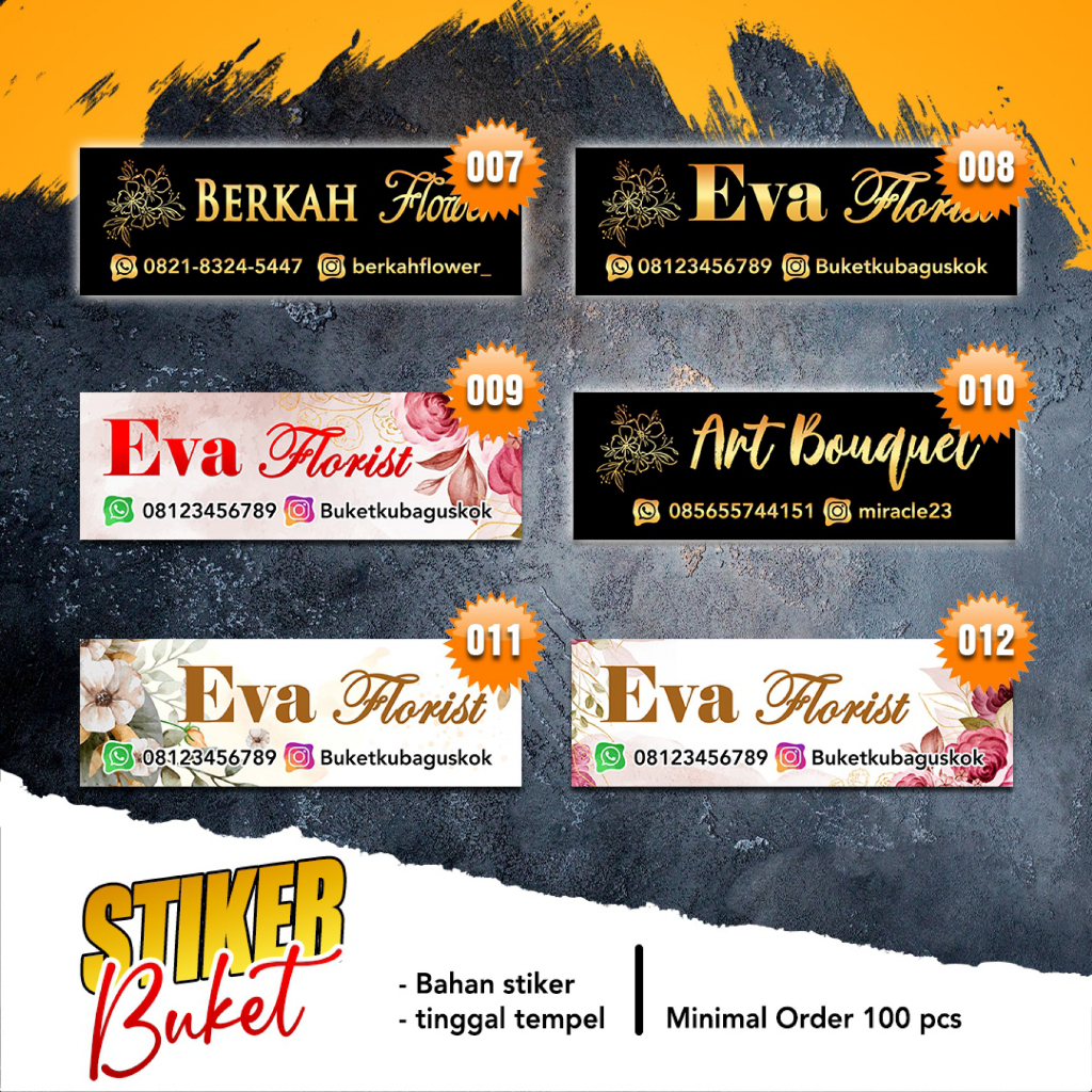 

stiker bukket // label custom