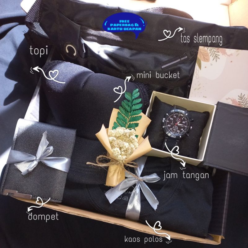 kado anniversary/kado ulang tahun cowok/kado buat cowok/kado wisuda/kado ulang tahun cowok/hampers l