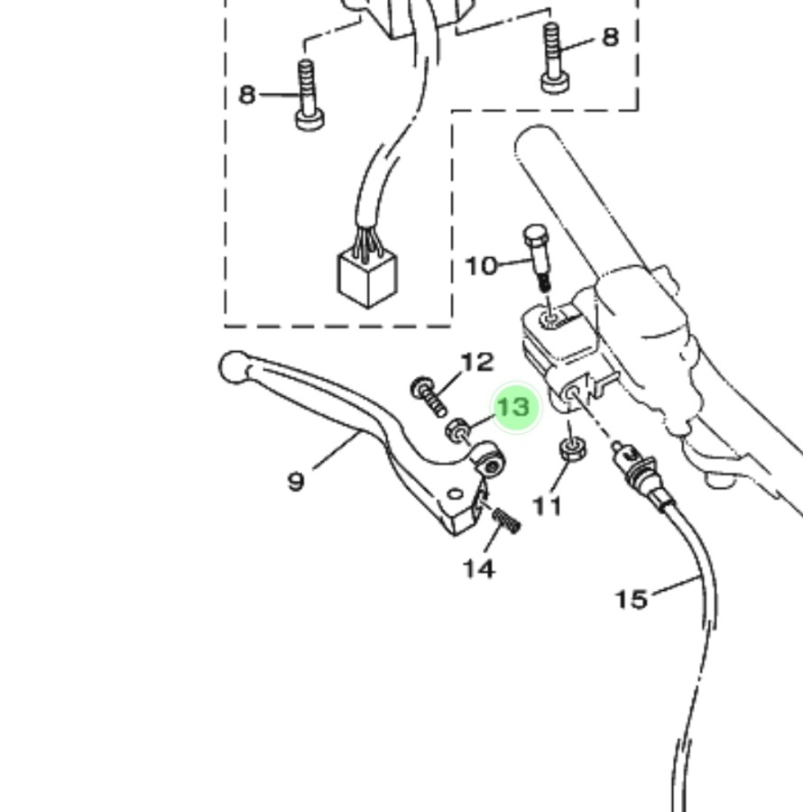 MUR STELAN HANDEL REM CAKRAM DEPAN JUPITER Z 110CC 5TP 2003-2005 ORIGINAL YAMAHA