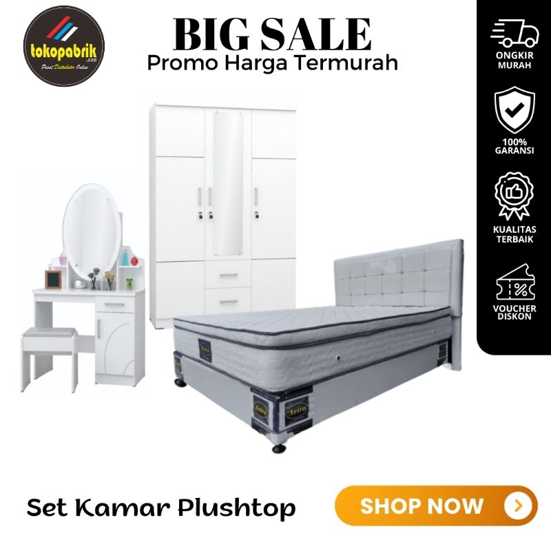 Paket lamaran set kamar tidur divan springbed meja rias lemari paket seserahan termurah Jabodetabek 