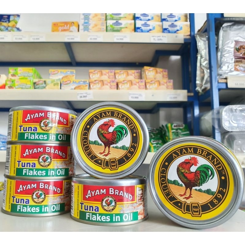 

Ayam Brand Tuna Flakes In Oil 150Gr / Tuna Kaleng Ayam Brand 150Gr / Tuna Irisan Kaleng 150Gr