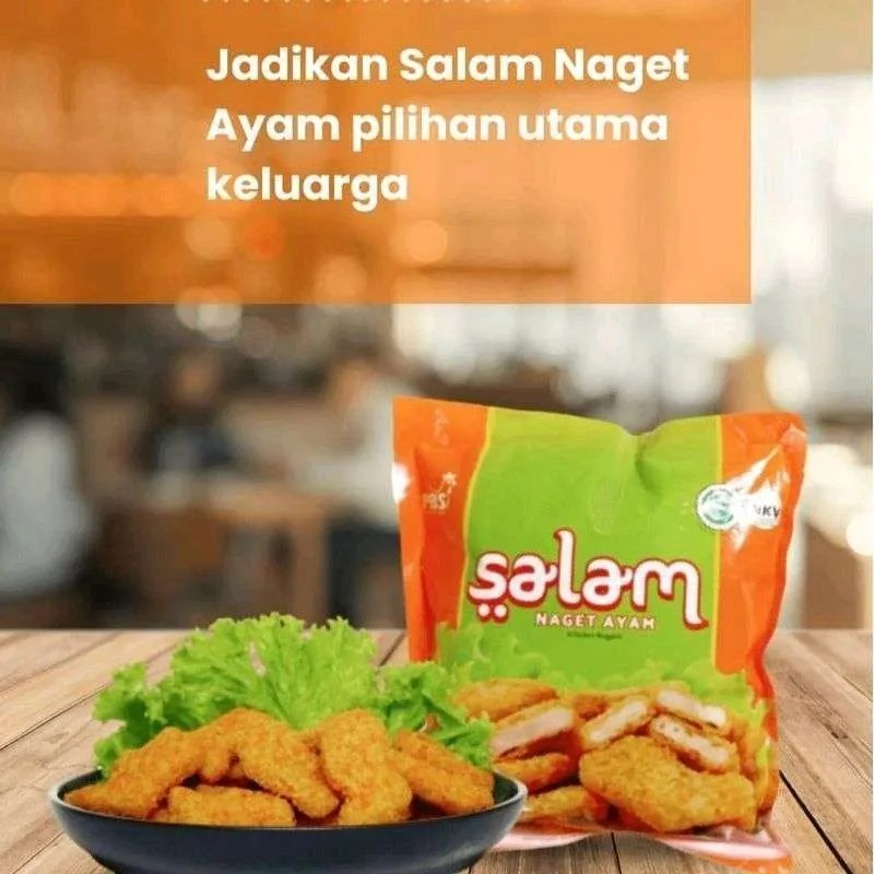 

Salam Nugget Ayam 250gr|Chicken Nugget Ayam Salam 500gr Terlaris Murah/Nugget Viral