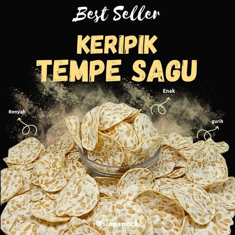 

Keripik Tempe Sagu Asin / Tempe Sagu Mini Crispy