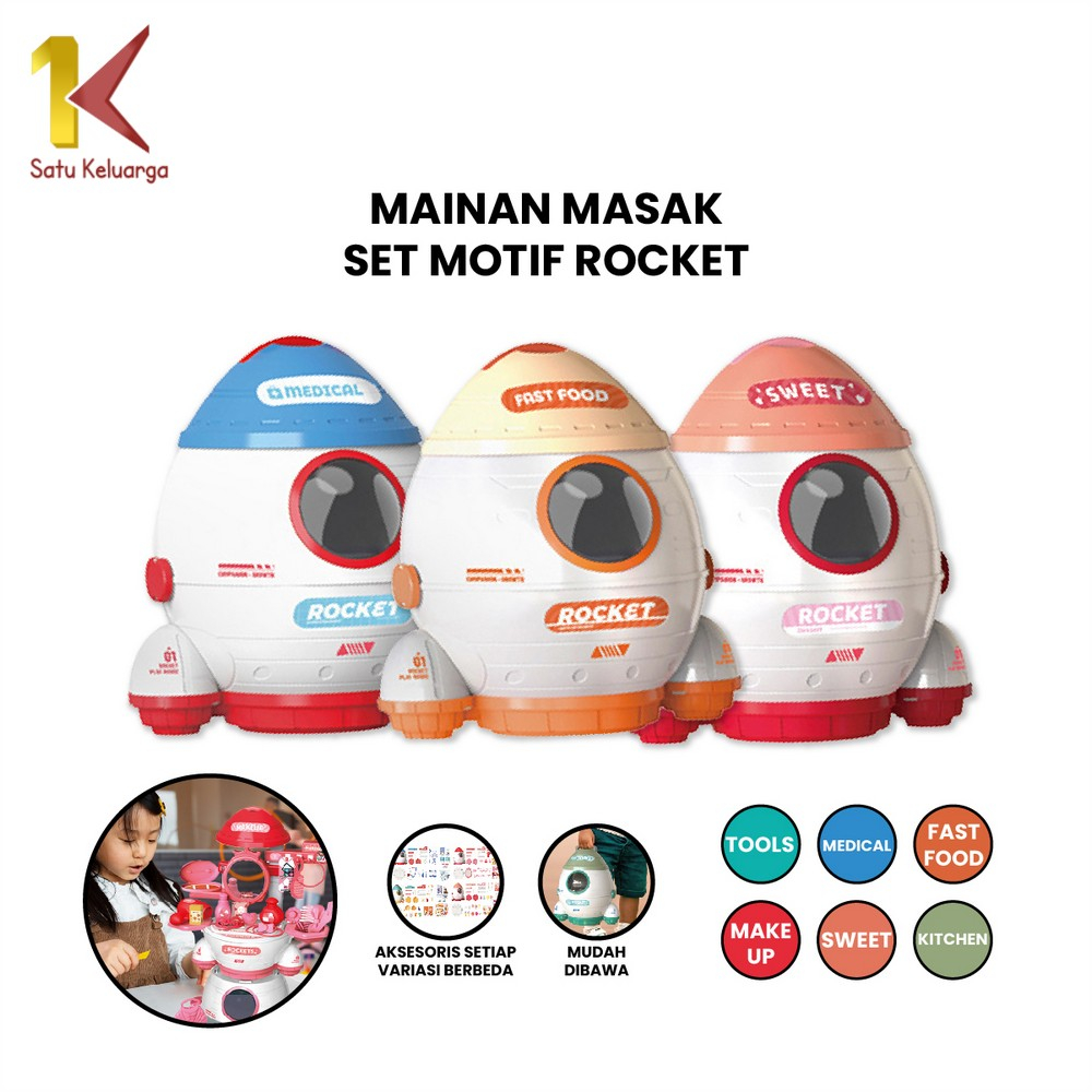 Satu Keluarga Mainan Masak Masakan Anak Pretend Play Set M323 Mainan Edukasi Kitchen Set Kids Toys M