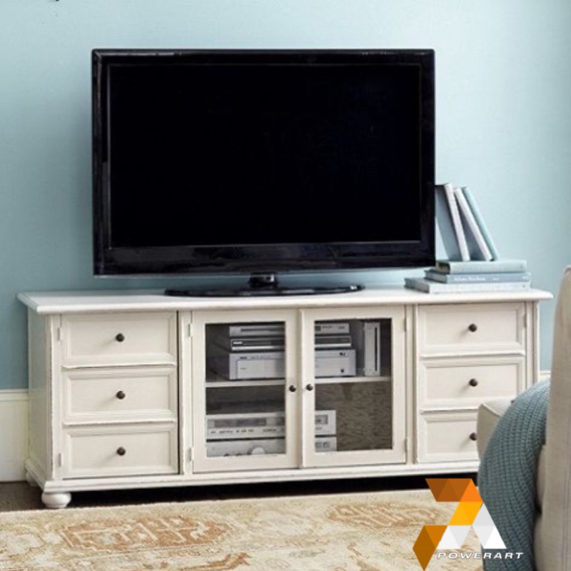 BUFET TV MODERN MINIMALIS DUCO PUTIH MEJA TV KONSOL TV