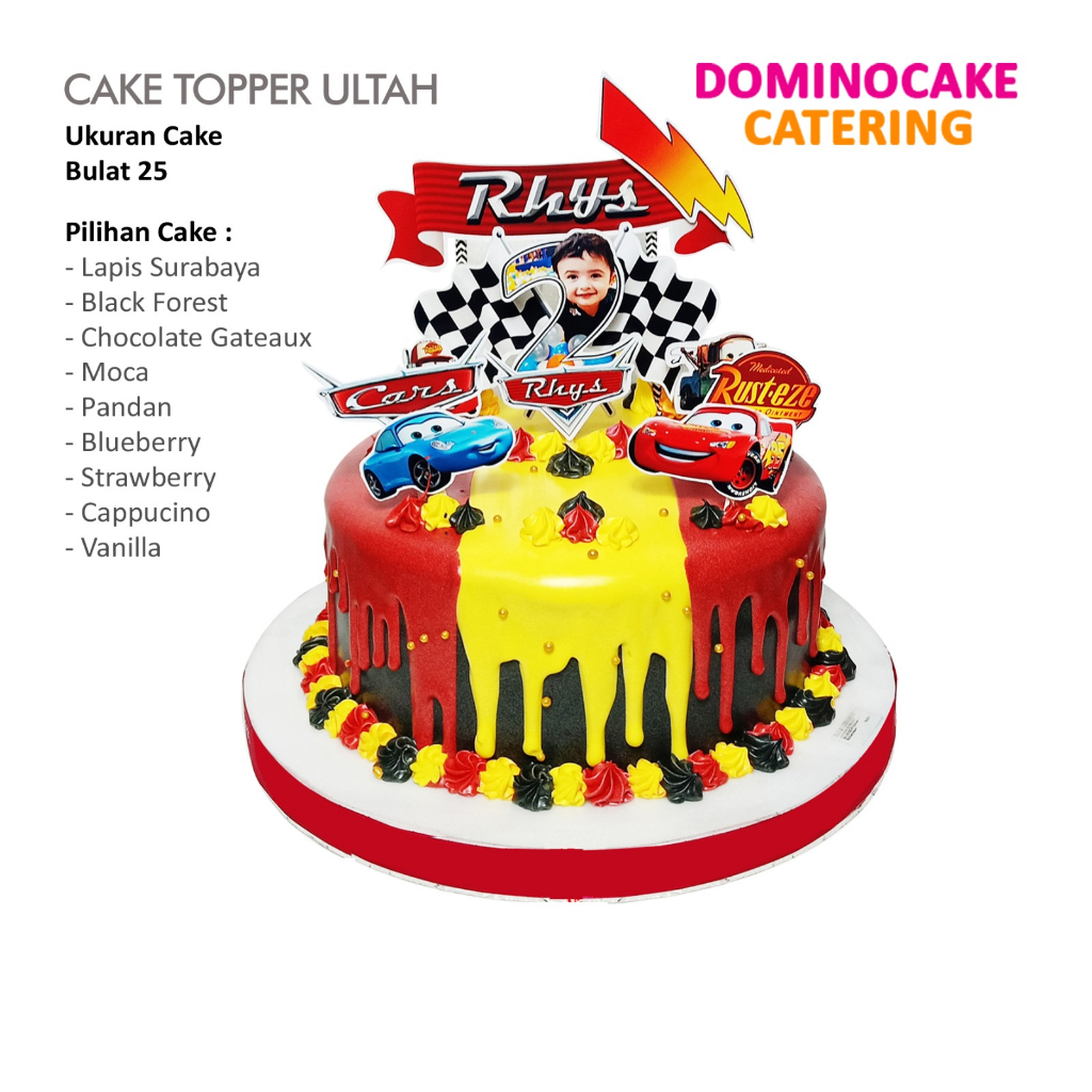 

Kue ulang tahun - Kue ulang tahun tema CARS - Cake Cars - Dominocake