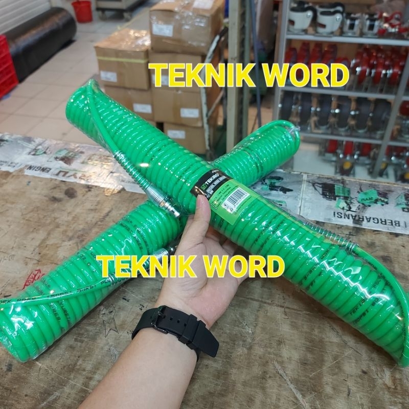 SELANG KOMPRESOR ANGIN TEKIRO 9 METER / SELANG KOMPRESOR RECOIL TEKIRO 9 METER