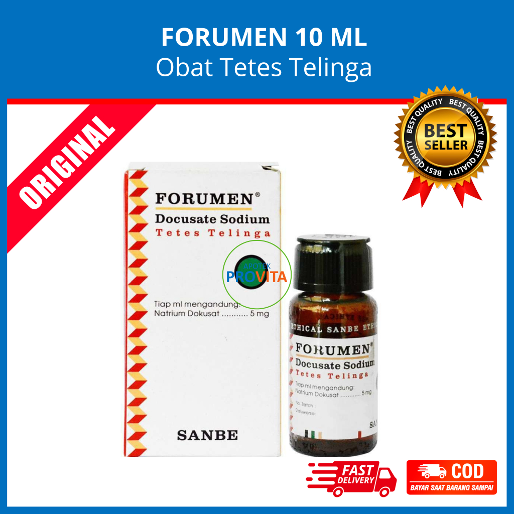 FORUMEN TETES TELINGA  10 ML - Melunakkan Kotoran Telinga