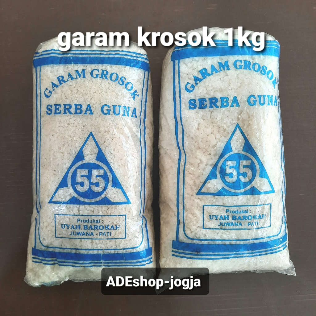 

garam krosok kasar 1kg nacl kristal ikan garem