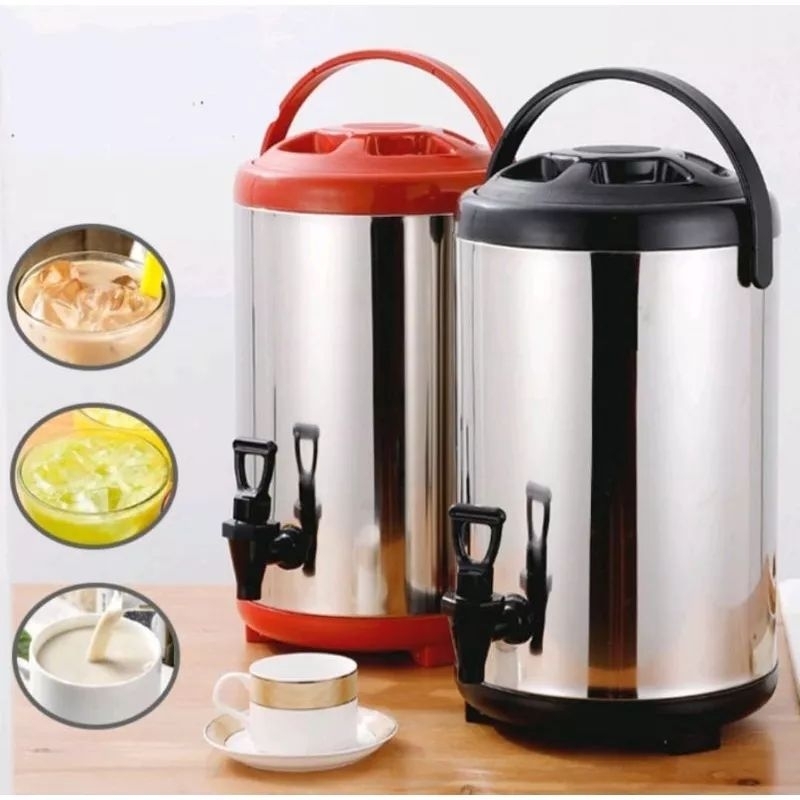 MILK TEA BUCKET 8/10/12 LITER / TERMOS JUG DISPENSER PRASMANAN