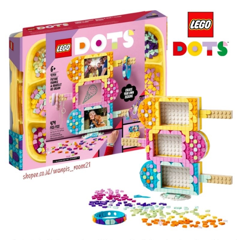 Lego Dots 41956 Picture Frame and Bracelet Ice Cream - Lego Gelang dan Bingkai Foto