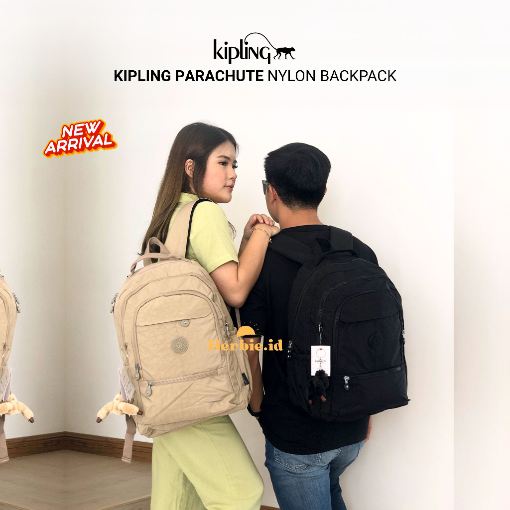 TAS RANSEL KIPLING FULL PARASUT ANTI AIR WATERPROOF FREE GANTUNGAN KUNCI ORIGINAL TAS ANAK SEKOLAH S