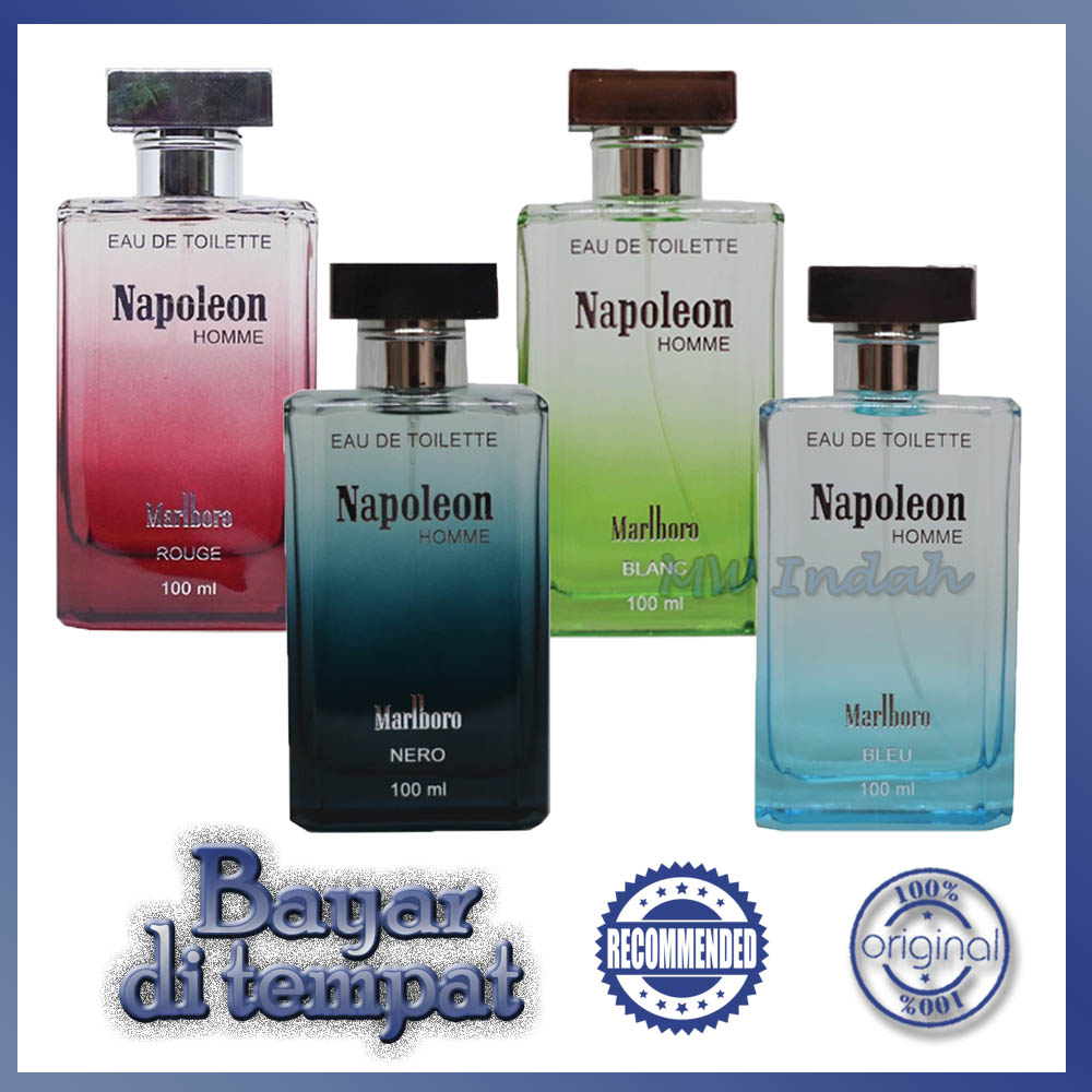 Parfum Eau De Toilette Marlboro Napoleon Homme Edt 100ml Asli BPOM Parfum Cowok Wangi Kalem Tahan La