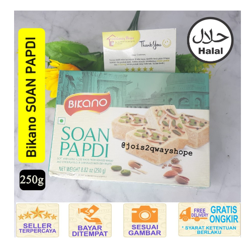 

Manisan India BIKANO Soan Papdi 250gr / Snack Import / MAKANAN India