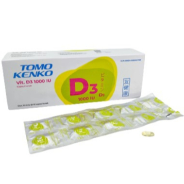 1 Stripe Tomo Kenko Vitamin D3 1000 IU