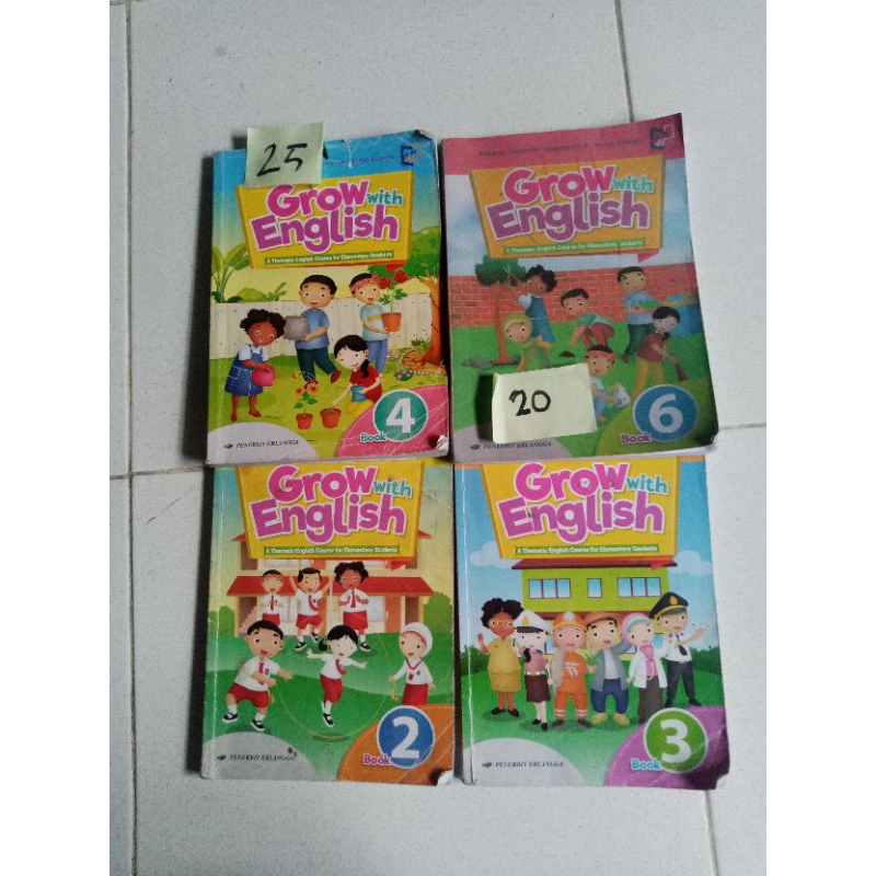 

BUKU GROW WITH ENGLISH 2,3,4,6.