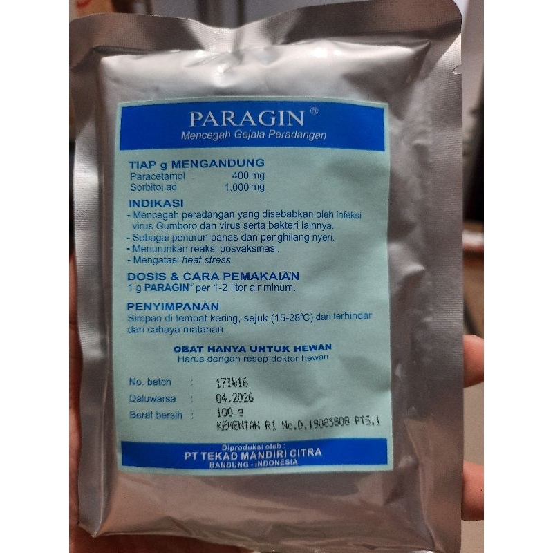 Paragin/ Paracetamol untuk hewan
