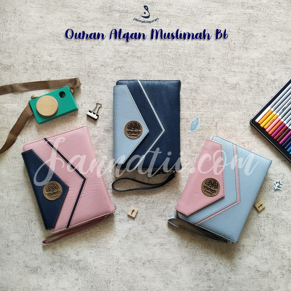 Al-Quran Atqan Muslimah B6 Zipper | Inner Quran Latin, Hafalan, Fiqih Wanita, Non Terjemah