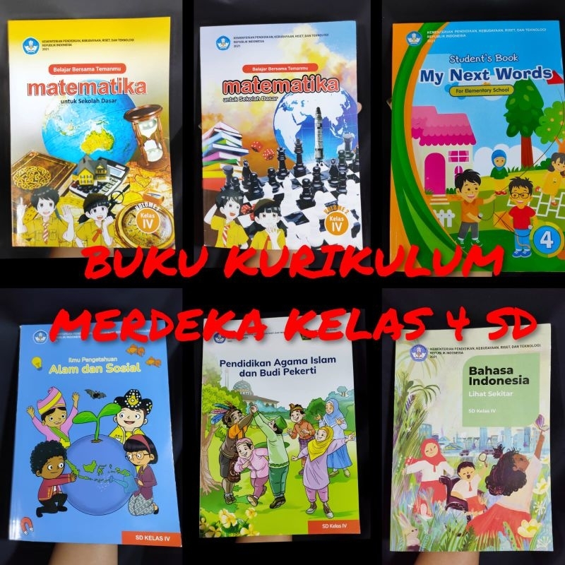 BUKU PAKET KELAS 4 SD KURIKULUM MERDEKA, BUKU PAKET DINAS / DIKNAS / PEMERINTAH KELAS 4 SD KURIKULUM