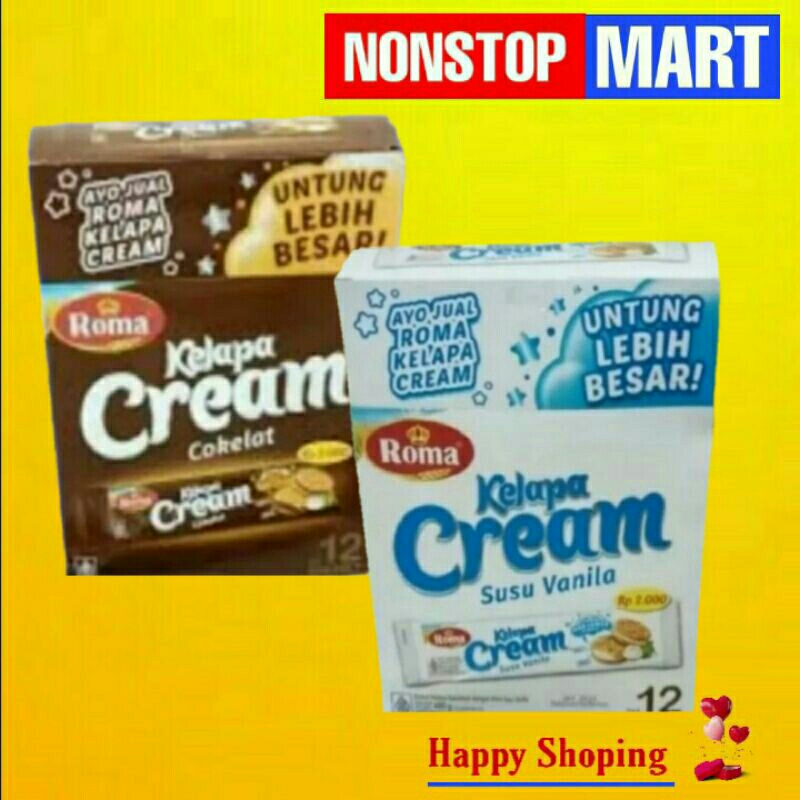 

ROMA KELAPA CREAM 1 pack isi 12 bks