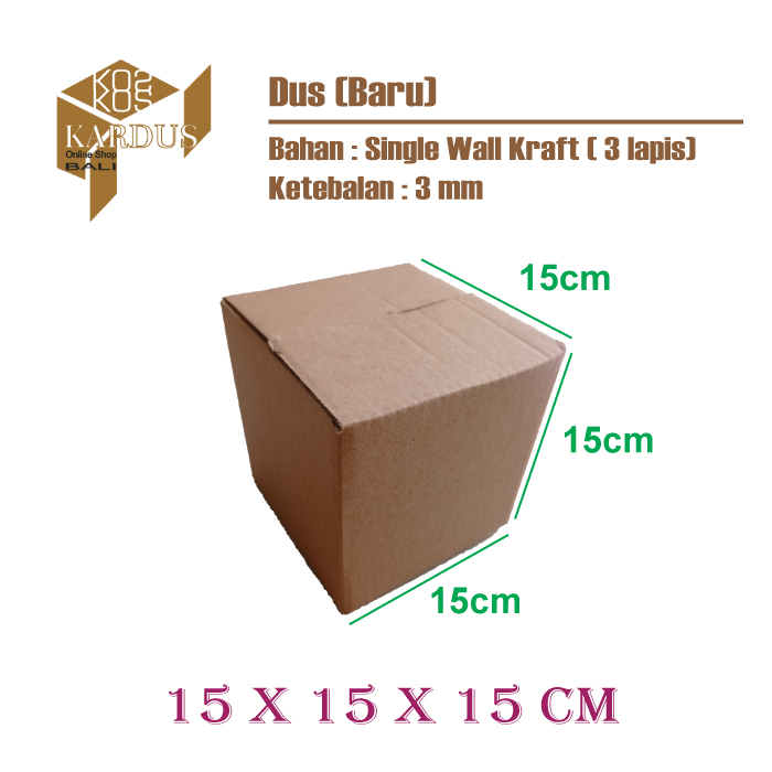 

Box / Kardus packing polos / Kotak / Dus 15x15x15 cm