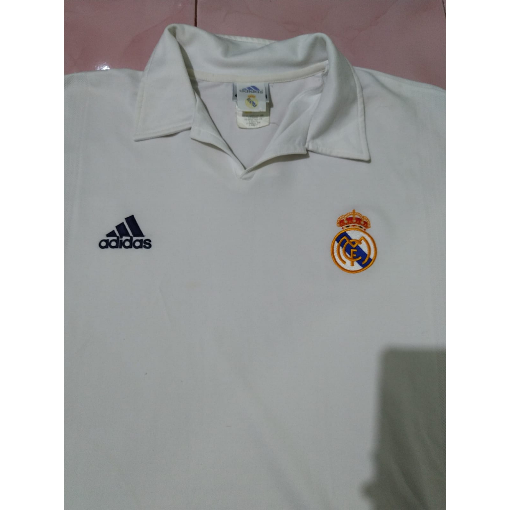 Kaos Jersey 2001-02 Real Madrid Centenary Home second original