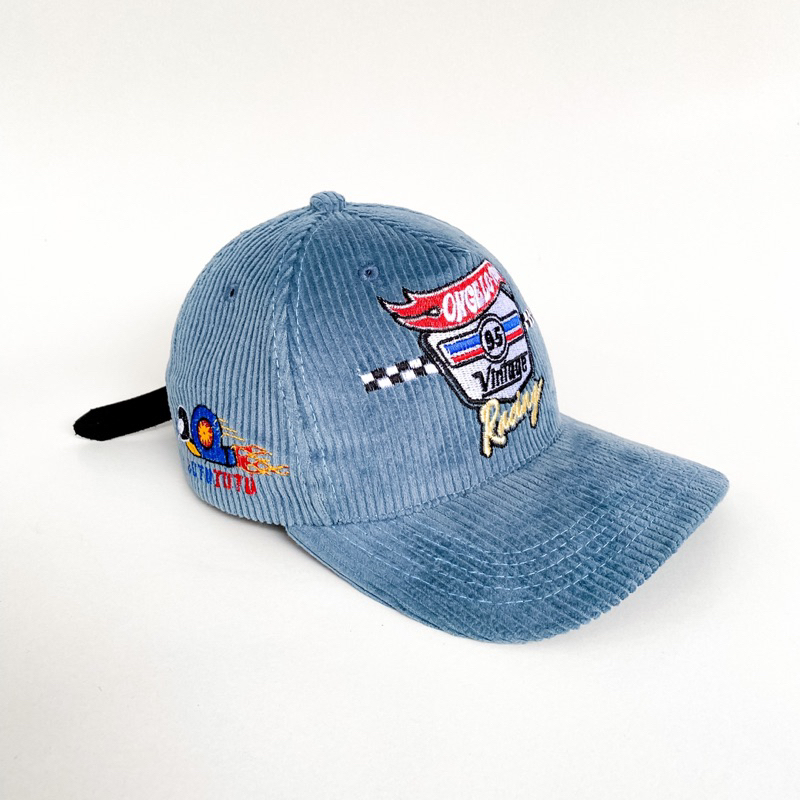 Ongelo Racing Vintage - Snapback Corduroy - Topi Corduroy - Topi Racing Vintage