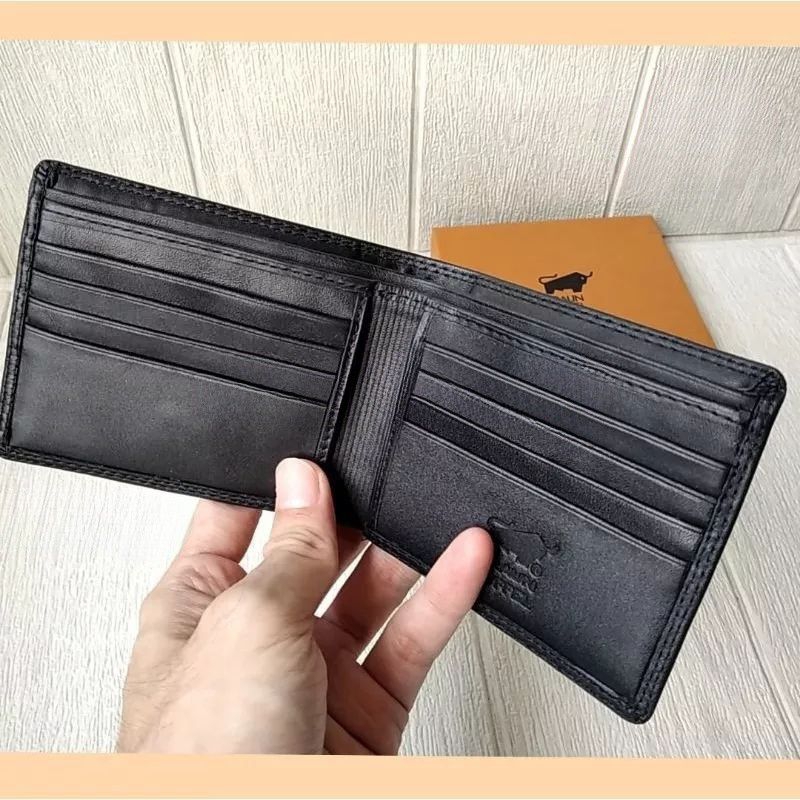 Dompet Lipat Kulit Sapi Asli Dompet Pria Lipat Biasa Dompet Kulit Original Branded
