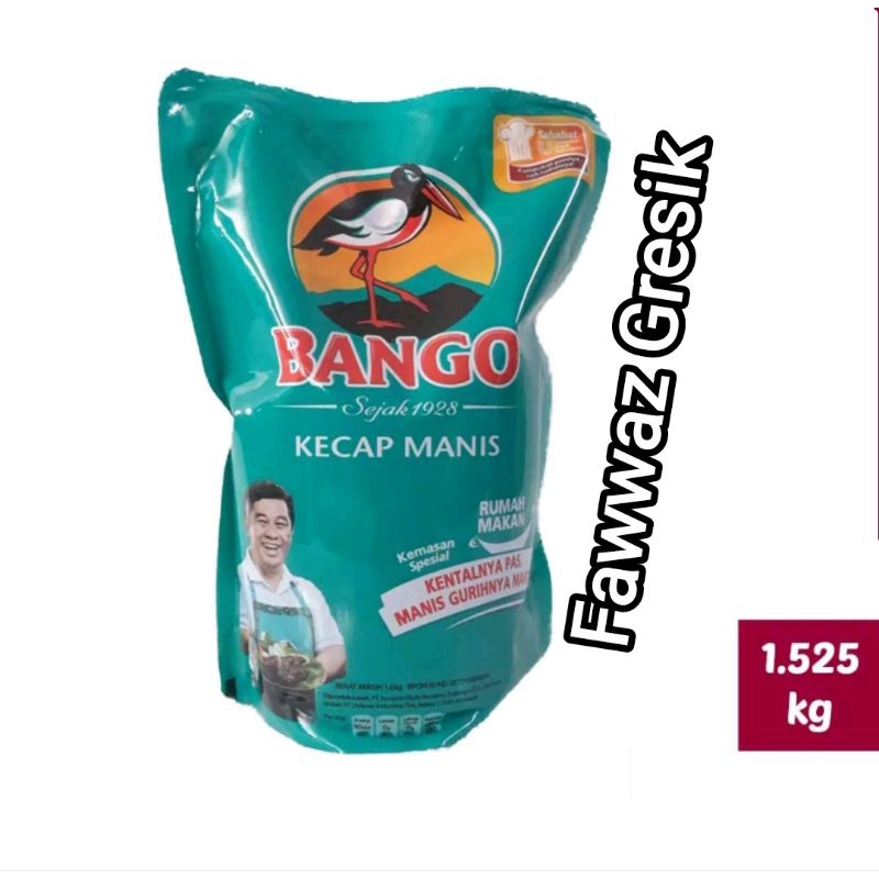 

BANGO Kecap Manis Refill 1.525 Kg / Kecap BANGO Manis Refill Jumbo 1,5 1,525 1,525 kg ml