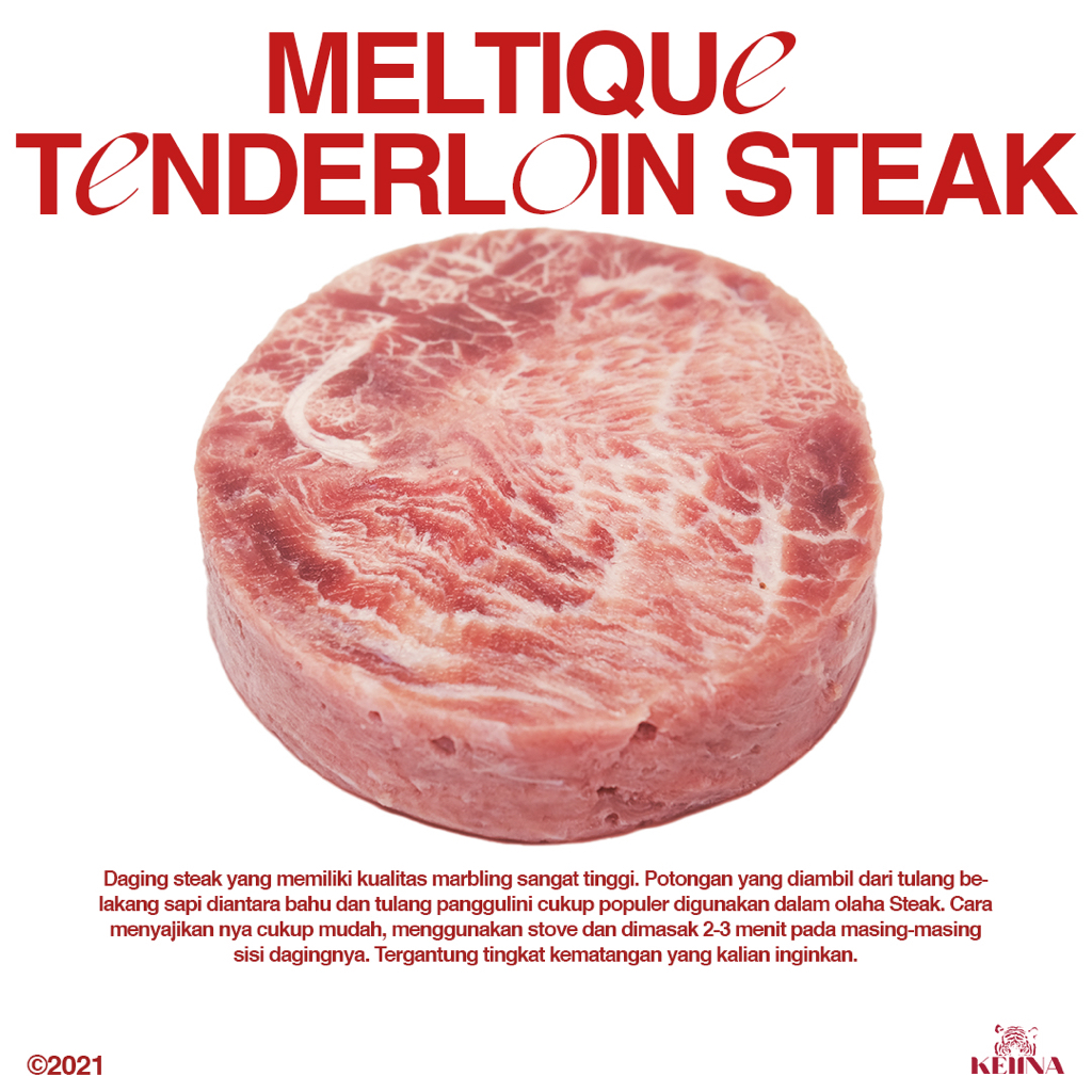 

1 Kg Daging Sapi Beef Wagyu Meltique Meltik Tenderloin Steak Kemasan 1Kg
