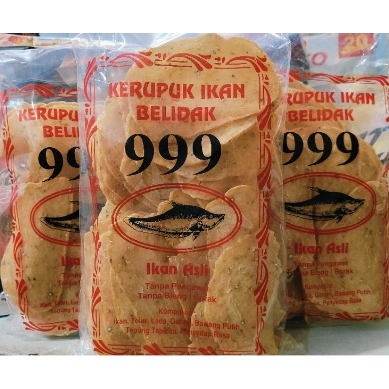 

Kerupuk Ikan Belidak 999 Ikan Asli Kal-Bar