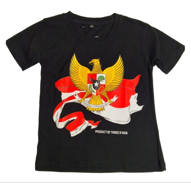 kaos anak kemerdekaan Garuda Indonesia Merah putih/kaos anak Garuda merah putih laki laki perempuan