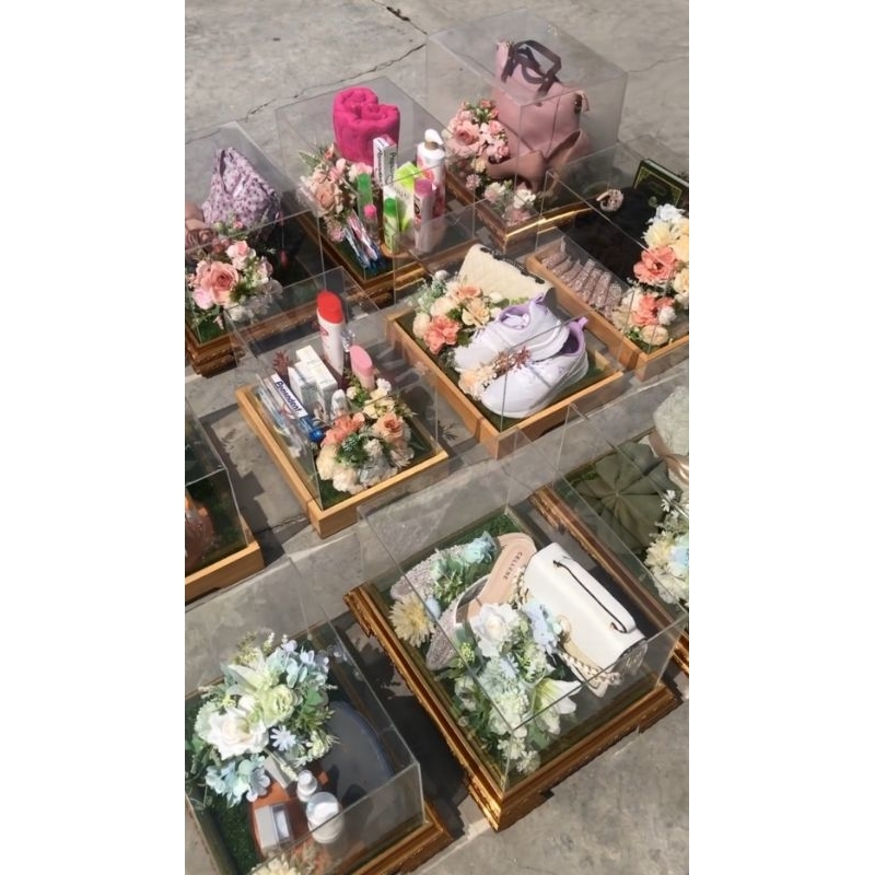 12 set paket seserahan pernikahan rustick / rustik hantaran nikah / seserahan pernikahan mewah