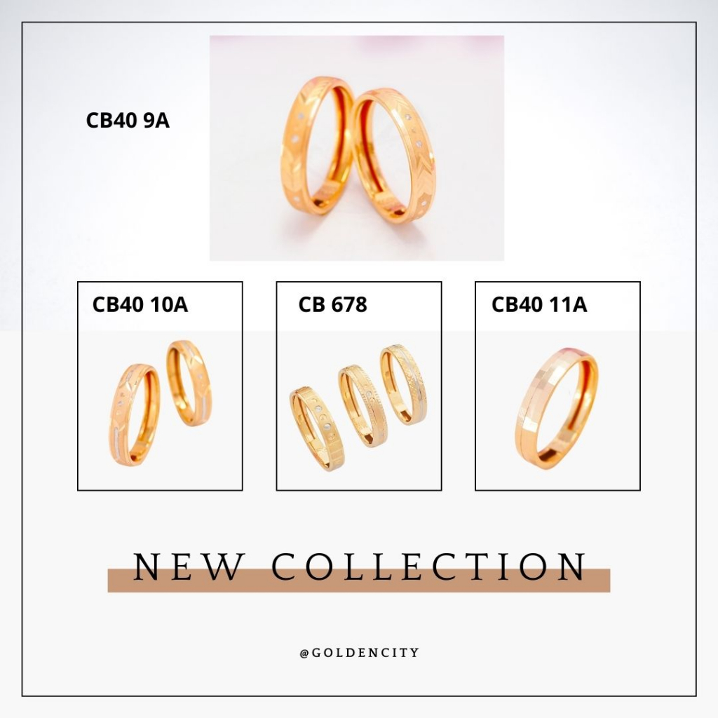 CINCIN TUNANGAN EMAS ASLI KADAR 375(8K)MODEL POLOS