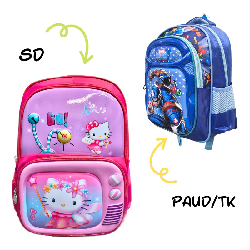 TAS RANSEL ALTO IMPORT TAS ANAK SEKOLAH TK SD PAUD PEREMPUAN LAKI LAKI
