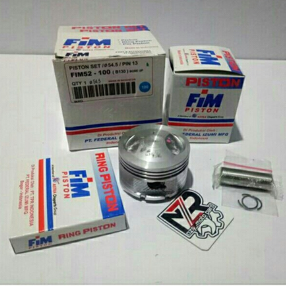 FIM52/PISTON KIT SEHER RING BORE UP BEAT XB PEN 13 MM 53,5/54/54,5/55 MM HONDA BEAT SCOOPY VARIO 110