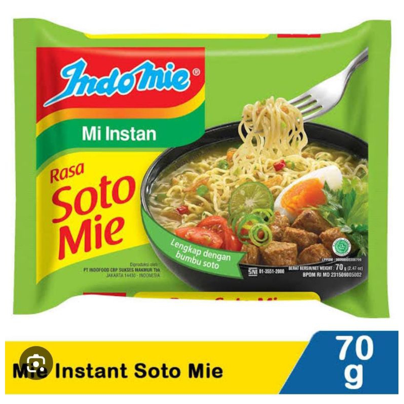 

Indomie Soto MURAH (agak remek dikit) 85 gram