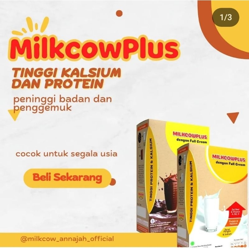 

Milkcow Plus Susu Full Cream 500gr Gemuk Badan dan Peninggi Badan