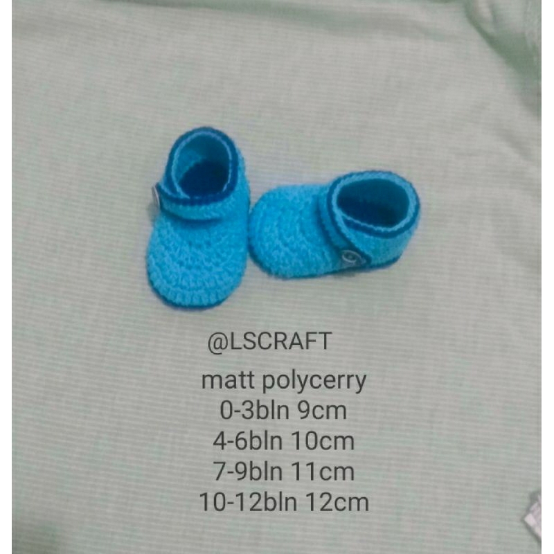 sepatu bayi rajut handmade cewe cowok
