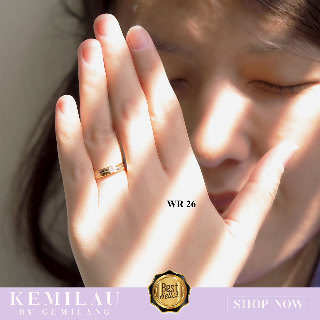 CINCIN KAWIN CINCIN EMAS KADAR 8K ATAU 375 CINCIN COUPLE WR 26
