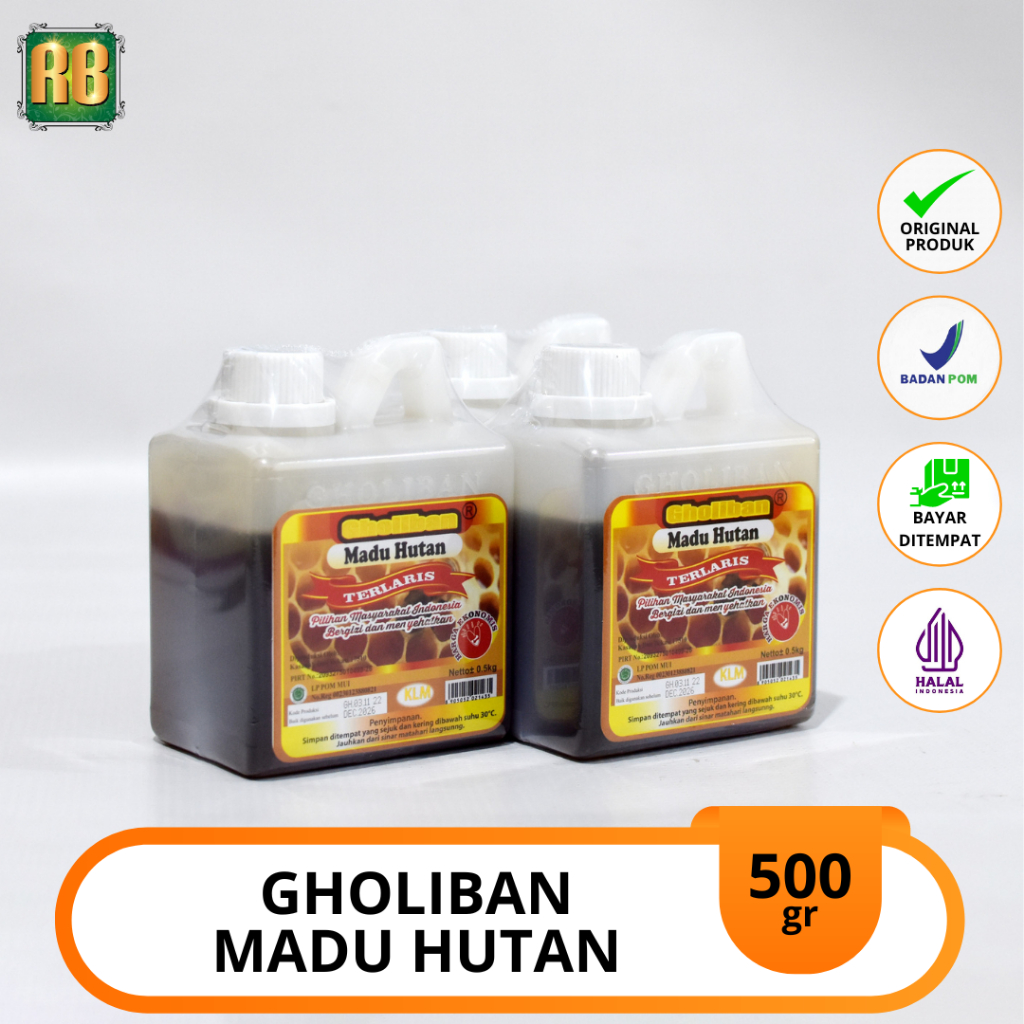 

Madu Hutan Gholiban Kalimantan 500gr Original BPOM Madu Ghaliban Goliban KLM Terlaris 500 Gram Setengah Kilo Asli Riau