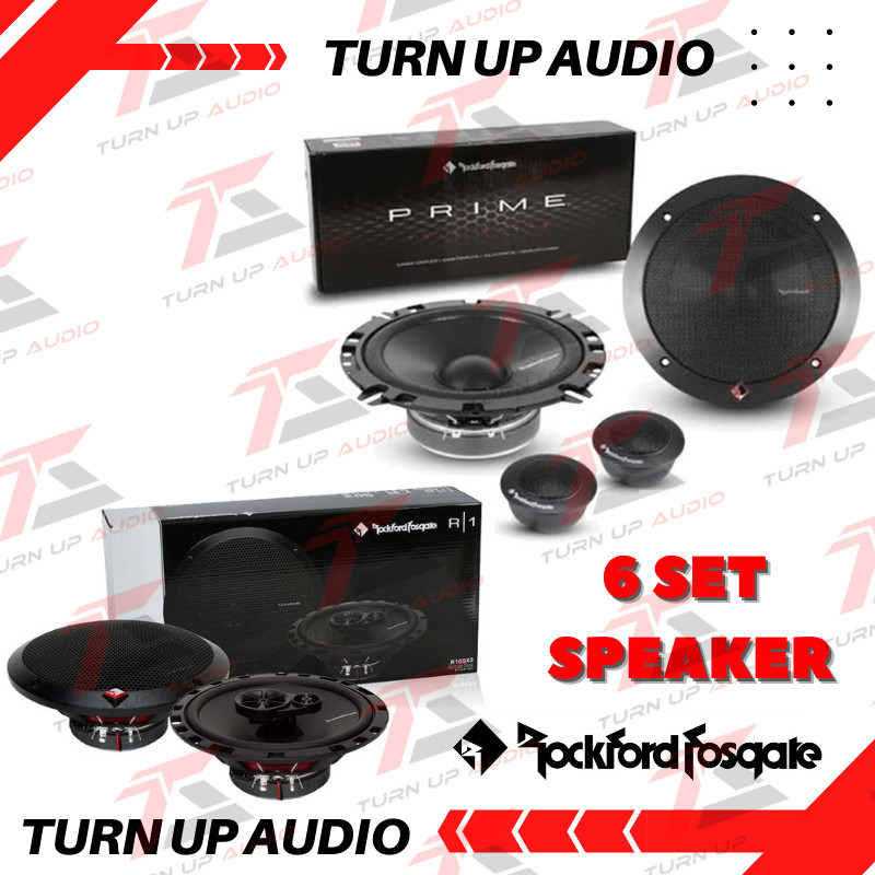 Paket Audio Mobil Full Set Speaker Pintu ROCKFORD FOSGATE PRIME SERIES Rockford Fosgate R165-S Rockf
