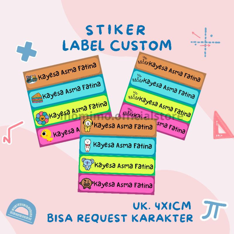 

STIKER LABEL CUSTOM MURAH ISI 70 PCS