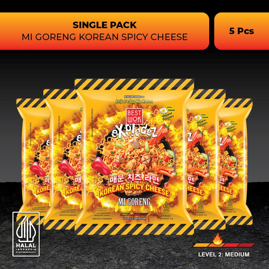 

Best Wok Mi Goreng Korean Spicy Cheese 5 pc