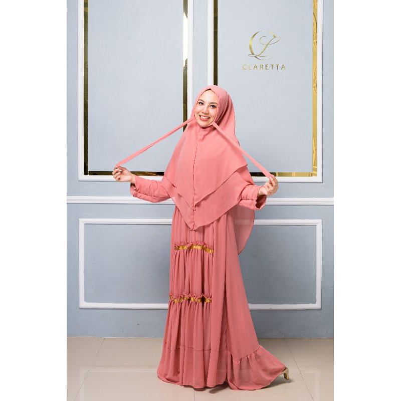 Gamis Muslim Wanita Izzora + Jilbab | Dress Muslim Wanita