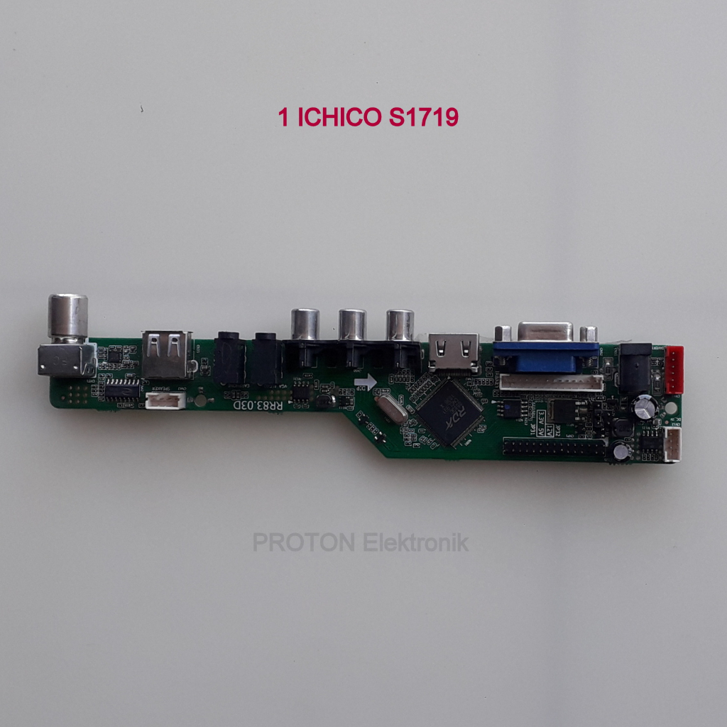 Mainboard LCD TV Monitor ICHICO Ichiko S1710 S1719 Valid TLF-1800 Ikedo Mesin Matherboard Universal 